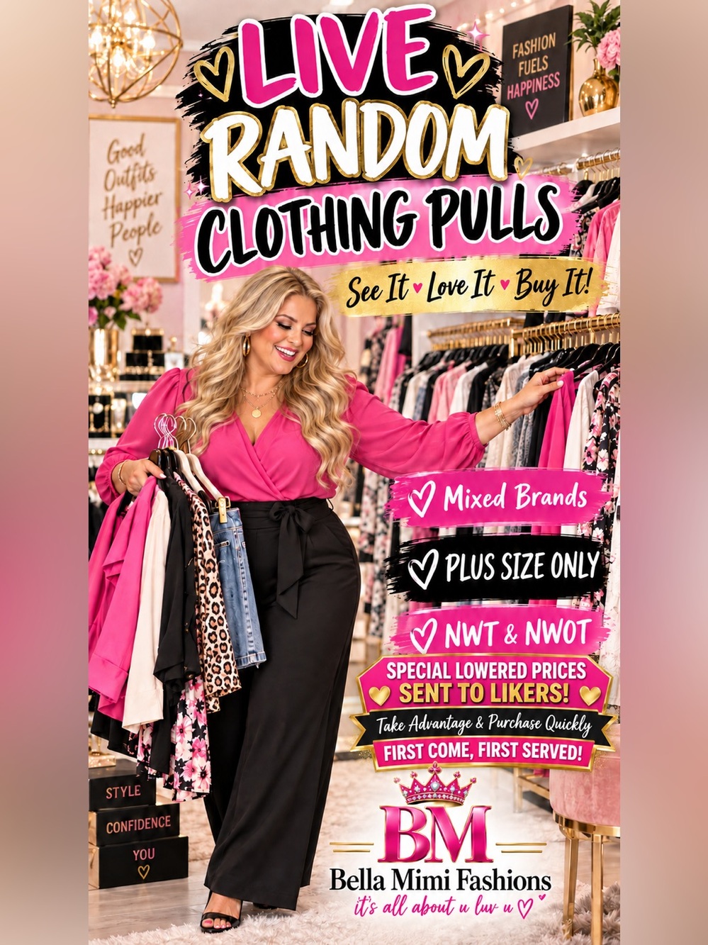 CLOSET CLEAR OUT !! BELLA MIMI FASHIONS 💛🩷💚💜